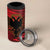 Personalised Albania Football 4 in 1 Can Cooler Tumbler Go Kuqezinjte - Grunge Style - Wonder Print Shop