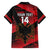 Custom Albania Football Family Matching Tank Maxi Dress and Hawaiian Shirt Go Kuqezinjte - Grunge Style - Wonder Print Shop