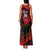 Custom Albania Football Family Matching Tank Maxi Dress and Hawaiian Shirt Go Kuqezinjte - Grunge Style - Wonder Print Shop