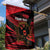 Custom Albania Football Garden Flag Go Kuqezinjte - Grunge Style - Wonder Print Shop