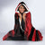 Custom Albania Football Hooded Blanket Go Kuqezinjte - Grunge Style