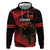 Custom Albania Football Hoodie Go Kuqezinjte - Grunge Style - Wonder Print Shop