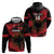 Custom Albania Football Hoodie Go Kuqezinjte - Grunge Style - Wonder Print Shop