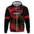 Custom Albania Football Hoodie Go Kuqezinjte - Grunge Style - Wonder Print Shop