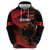 Custom Albania Football Hoodie Go Kuqezinjte - Grunge Style - Wonder Print Shop