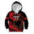 Custom Albania Football Kid Hoodie Go Kuqezinjte - Grunge Style - Wonder Print Shop