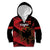 Custom Albania Football Kid Hoodie Go Kuqezinjte - Grunge Style - Wonder Print Shop