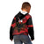 Custom Albania Football Kid Hoodie Go Kuqezinjte - Grunge Style - Wonder Print Shop