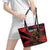 Custom Albania Football Leather Tote Bag Go Kuqezinjte - Grunge Style - Wonder Print Shop