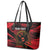 Custom Albania Football Leather Tote Bag Go Kuqezinjte - Grunge Style - Wonder Print Shop