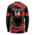 Custom Albania Football Long Sleeve Shirt Go Kuqezinjte - Grunge Style - Wonder Print Shop