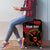 Custom Albania Football Luggage Cover Go Kuqezinjte - Grunge Style - Wonder Print Shop