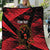 Custom Albania Football Quilt Go Kuqezinjte - Grunge Style - Wonder Print Shop