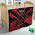 Custom Albania Football Quilt Go Kuqezinjte - Grunge Style - Wonder Print Shop