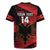 Custom Albania Football Rugby Jersey Go Kuqezinjte - Grunge Style