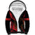 Custom Albania Football Sherpa Hoodie Go Kuqezinjte - Grunge Style - Wonder Print Shop