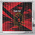Custom Albania Football Shower Curtain Go Kuqezinjte - Grunge Style