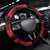 Albania Football Steering Wheel Cover Go Kuqezinjte - Grunge Style - Wonder Print Shop