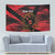 Custom Albania Football Tapestry Go Kuqezinjte - Grunge Style