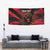 Custom Albania Football Tapestry Go Kuqezinjte - Grunge Style