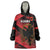 Custom Albania Football Wearable Blanket Hoodie Go Kuqezinjte - Grunge Style