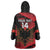 Custom Albania Football Wearable Blanket Hoodie Go Kuqezinjte - Grunge Style