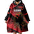 Custom Albania Football Wearable Blanket Hoodie Go Kuqezinjte - Grunge Style