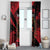 Custom Albania Football Window Curtain Go Kuqezinjte - Grunge Style - Wonder Print Shop