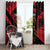 Custom Albania Football Window Curtain Go Kuqezinjte - Grunge Style - Wonder Print Shop