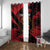 Custom Albania Football Window Curtain Go Kuqezinjte - Grunge Style - Wonder Print Shop