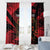 Custom Albania Football Window Curtain Go Kuqezinjte - Grunge Style - Wonder Print Shop