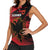 Custom Albania Football Women Sleeveless Polo Shirt Go Kuqezinjte - Grunge Style - Wonder Print Shop