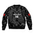 Custom Albania Football Bomber Jacket Albanian Kastrioti Eagle - Black Style - Wonder Print Shop