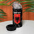 Personalised Albania Football 4 in 1 Can Cooler Tumbler Albanian Kastrioti Eagle - Black Style - Wonder Print Shop