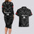 Custom Albania Football Couples Matching Long Sleeve Bodycon Dress and Hawaiian Shirt Albanian Kastrioti Eagle - Black Style - Wonder Print Shop