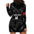 Custom Albania Football Hoodie Dress Albanian Kastrioti Eagle - Black Style - Wonder Print Shop