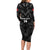 Custom Albania Football Long Sleeve Bodycon Dress Albanian Kastrioti Eagle - Black Style - Wonder Print Shop