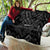 Custom Albania Football Quilt Albanian Kastrioti Eagle - Black Style - Wonder Print Shop