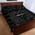 Custom Albania Football Quilt Bed Set Albanian Kastrioti Eagle - Black Style - Wonder Print Shop