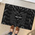 Custom Albania Football Rubber Doormat Albanian Kastrioti Eagle - Black Style - Wonder Print Shop