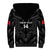 Custom Albania Football Sherpa Hoodie Albanian Kastrioti Eagle - Black Style - Wonder Print Shop