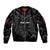 Custom Albania Football Sleeve Zip Bomber Jacket Albanian Kastrioti Eagle - Black Style - Wonder Print Shop