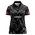 Custom Albania Football Women Polo Shirt Albanian Kastrioti Eagle - Black Style - Wonder Print Shop