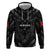 Custom Albania Football Zip Hoodie Albanian Kastrioti Eagle - Black Style - Wonder Print Shop