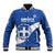 Custom Greece Football Baseball Jacket Ethniki Elladas - Blue Version - Wonder Print Shop