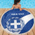 Custom Greece Football Beach Blanket Ethniki Elladas - Blue Version - Wonder Print Shop