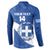 Custom Greece Football Button Sweatshirt Ethniki Elladas - Blue Version - Wonder Print Shop