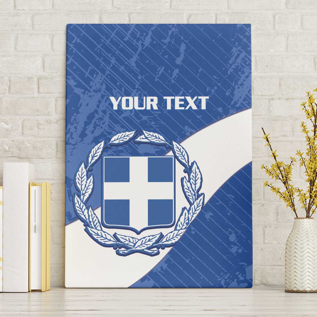 Custom Greece Football Canvas Wall Art Ethniki Elladas - Blue Version - Wonder Print Shop