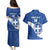 Custom Greece Football Couples Matching Puletasi and Hawaiian Shirt Ethniki Elladas - Blue Version - Wonder Print Shop