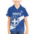 Custom Greece Football Family Matching Mermaid Dress and Hawaiian Shirt Ethniki Elladas - Blue Version - Wonder Print Shop